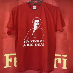 2014 Anchorman Promotional T Shirt Mens XL Red Good Cond.